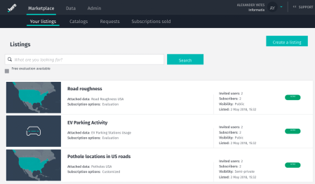 HERE Open Location Platform Interface