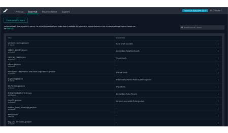 ui menu of xyz