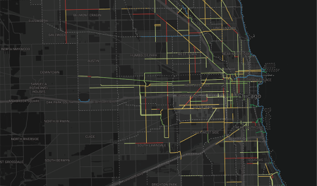 A map of Chicago