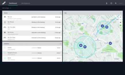 Tracking web app UI