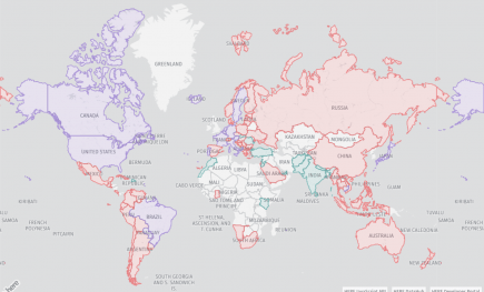 travel restrictions on HERE Map