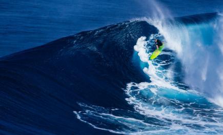 man surfing